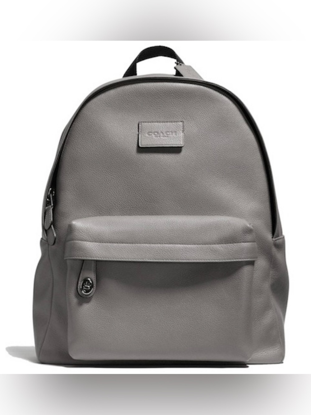 Coach Campus XL Large Pebbled Leather Turnlock Backpack